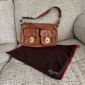 Vintage Leather Coach Legacy 65th Anniversary Y2K Cognac Shoulder Bag Purse